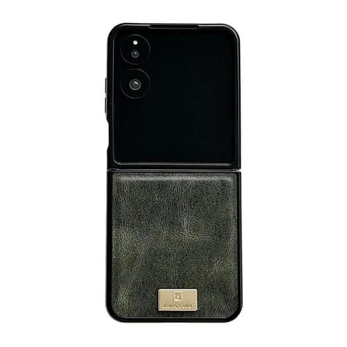 Funda de PU con textura Crazy Horse para Xiaomi Mix Flip 2 (verde)
