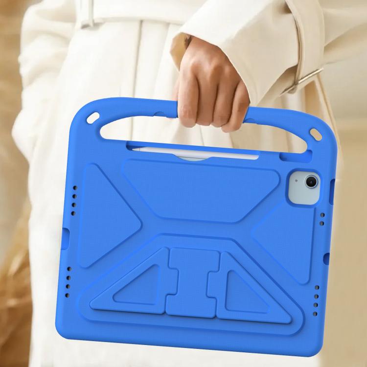 Funda de EVA a prueba de golpes con asa y soporte para iPad Air 11 (2024/2025) (azul)