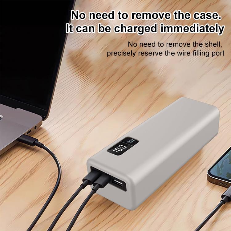 Funda protectora de silicona para batería externa CUKTECH 15 de 20000 mAh y 150 W (rosa)