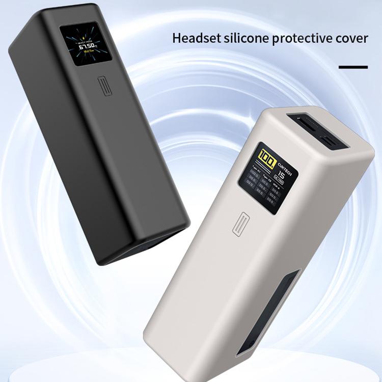 Funda protectora de silicona para batería externa CUKTECH 15 Ultra de 25000 mAh y 210 W (rosa)