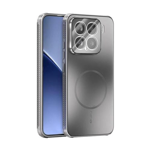 Funda MagSafe esmerilada con disipación de calor y película para lente para Xiaomi 15 ABEEL (plateada)