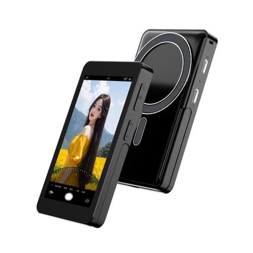 Proyector magnético para selfies trasero MagSafe para teléfono móvil RK-X40P con soporte (negro)