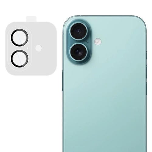 Funda para iPhone 16/16 Plus con película de cristal imak para lente de cámara trasera, versión exclusiva con autoposicionamiento