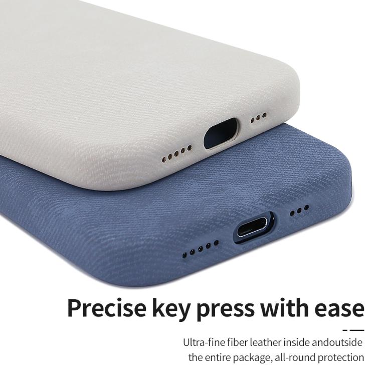 Funda VIETAO de cuero sintético con textura vaquera retro para iPhone 15 (negro)