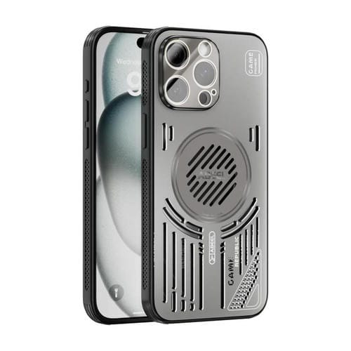 Funda ABEEL Ice Fox Series con disipador de calor magnético para iPhone 13 Pro Max (gris titanio)