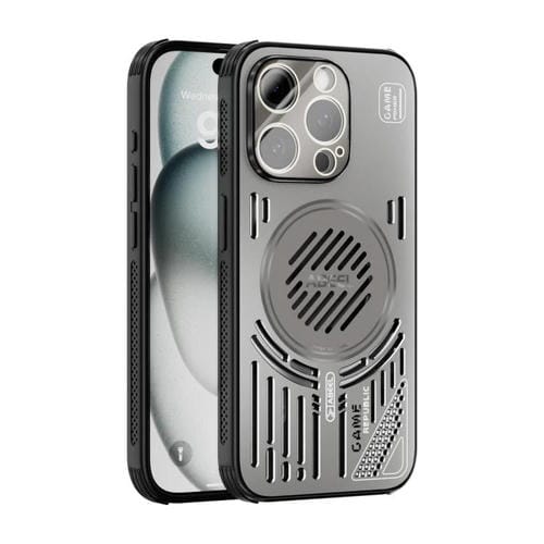 Funda ABEEL Ice Fox Series para iPhone 13 Pro con disipador de calor Magsafe (gris titanio)