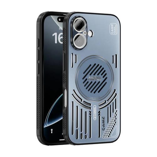 Funda ABEEL Ice Fox Series para iPhone 16 con disipador de calor Magsafe (azul)