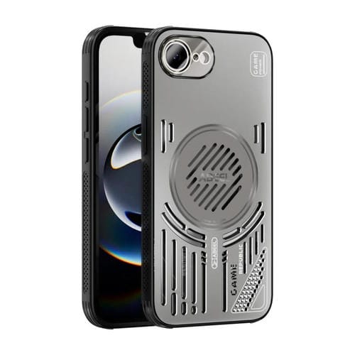 Funda ABEEL Ice Fox Series para iPhone 16e con disipador de calor Magsafe (gris titanio)