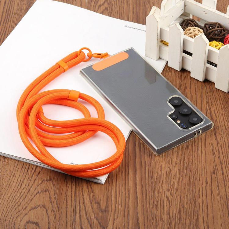 7mm Polyester Solid Color Two-way Adjustable Crossbody Mobile Phone Lanyard with Metal Gasket(Green)
