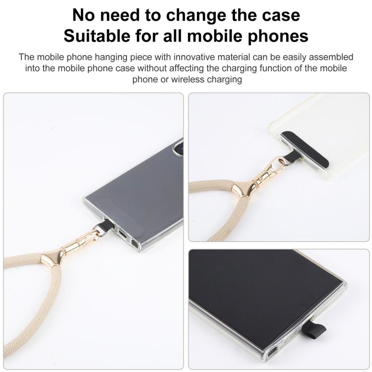 8mm Adjustable Gold Buckle Wrist Short Strap Anti-lost Mobile Phone Lanyard(Green Rose Colorful)