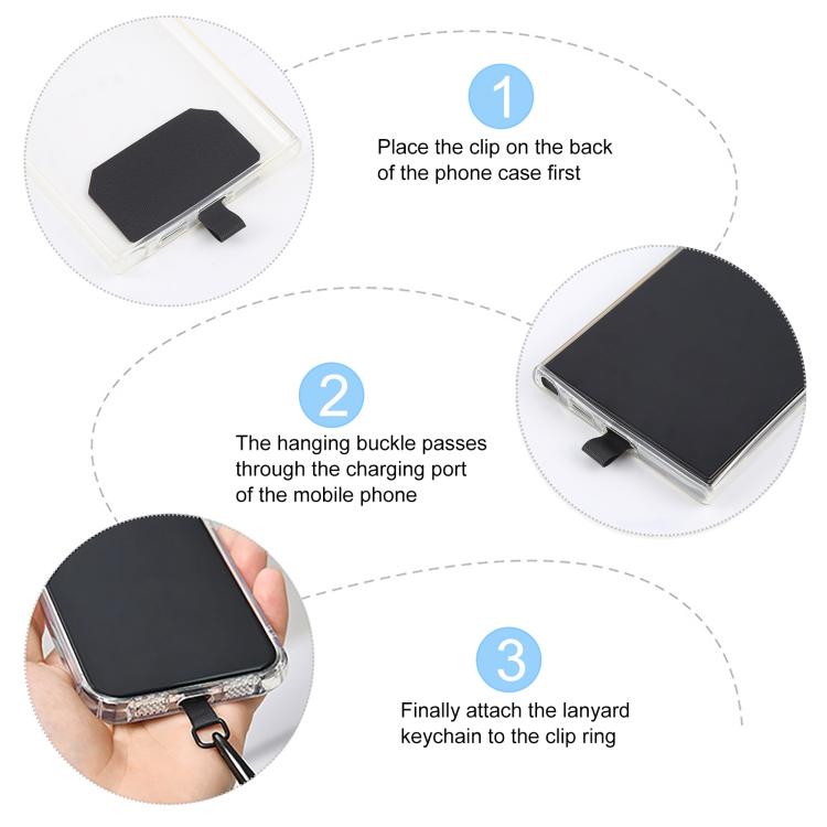 8mm Adjustable Gold Buckle Wrist Short Strap Anti-lost Mobile Phone Lanyard(Grey Dot Color)