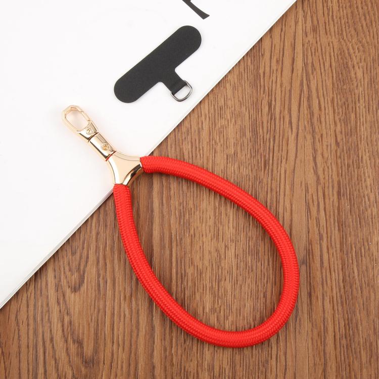 8mm Adjustable Gold Buckle Wrist Short Strap Anti-lost Mobile Phone Lanyard(Green Purple Colorful)
