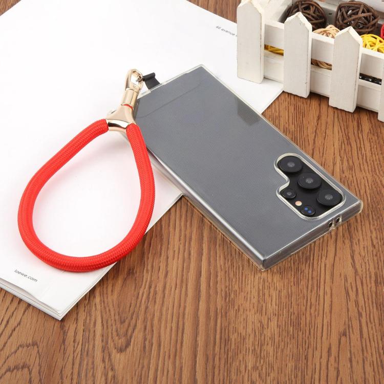 8mm Adjustable Gold Buckle Wrist Short Strap Anti-lost Mobile Phone Lanyard(Green Rose Colorful)
