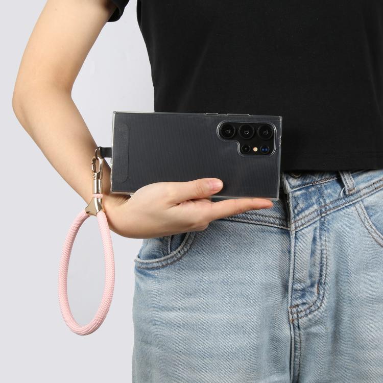 8mm Adjustable Gold Buckle Wrist Short Strap Anti-lost Mobile Phone Lanyard(Green Rose Colorful)