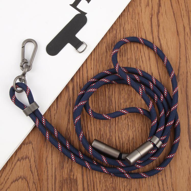 Type-C to 8 Pin Data Charging Cable Crossbody Phone Long Lanyard(Pink)