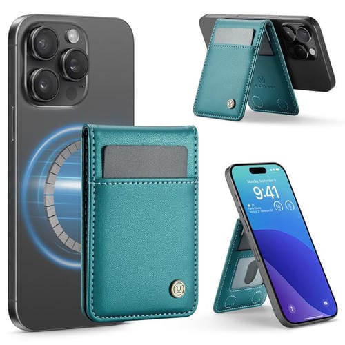 JEEHOOD J06 British Style RFID Magnetic Card Bag(Green)