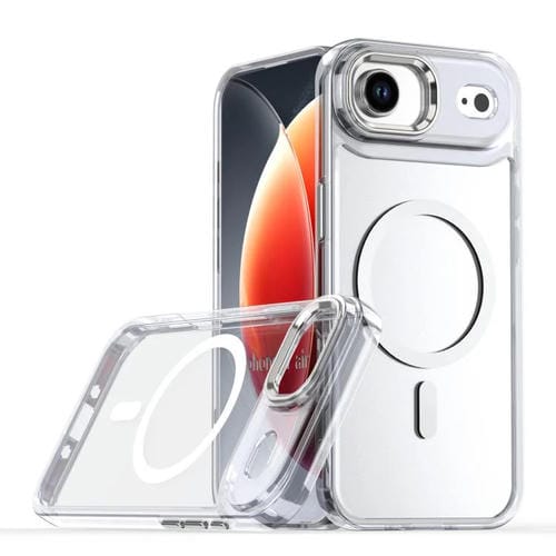 For iPhone 17 Air MagSafe Magnetic Clear Phone Case(White)