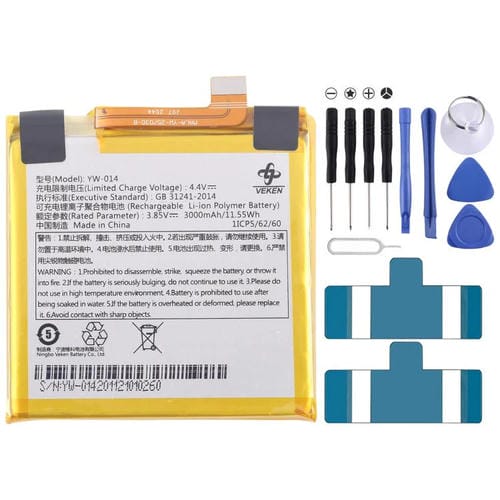Reemplazo de batería para VEKEN YW-014 3000 mAh 3,85 V