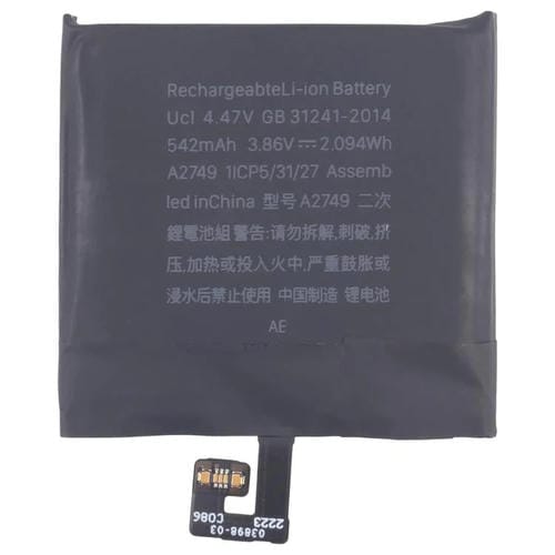 Reemplazo de batería para Apple Watch Ultra 49 mm A2749 542 mAh