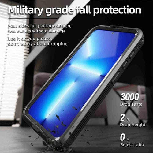 Funda RedPepper para Samsung Galaxy S24+ 5G, resistente al agua IP68, triple protección MagSafe (negra)