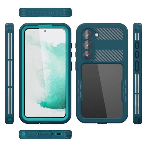 Funda impermeable RedPepper IP68 triple para Samsung Galaxy S23 5G (azul)