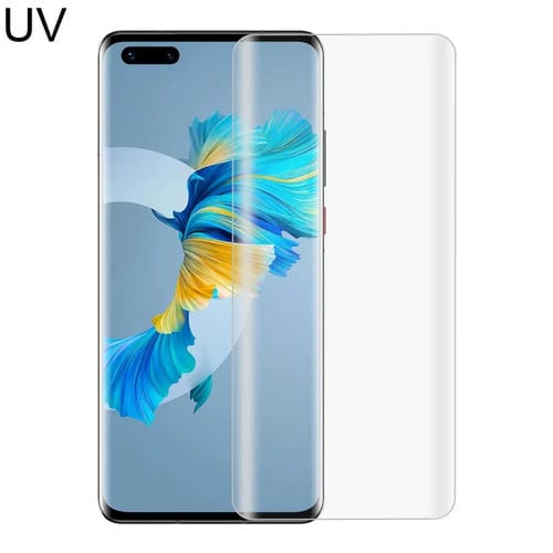 Para Huawei Mate 40 Pro + 9H 3D Película protectora UV curva de pantalla completa