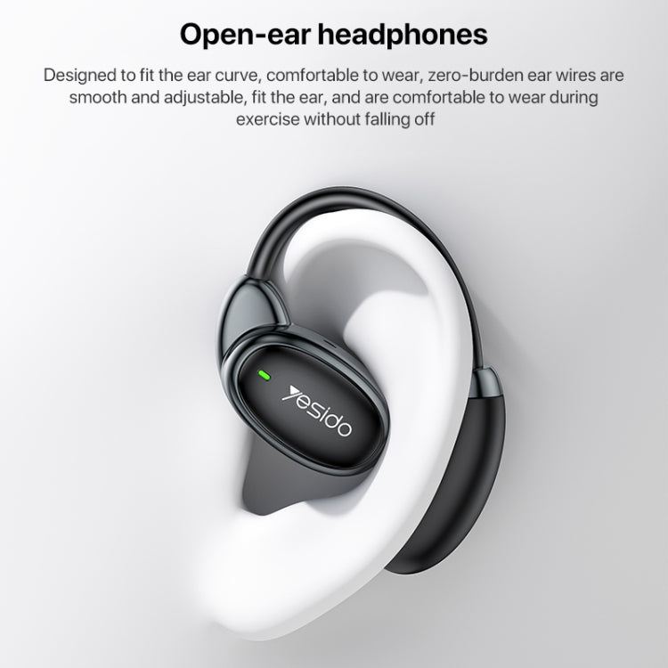 Auriculares Inalámbricos Bluetooth Yesido Ysp19 Ows Abiertos (Negro)
