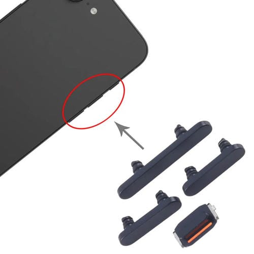 Bouton d'alimentation et de contrôle du volume Apple iPhone 16e (Noir)