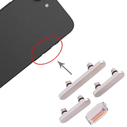 Bouton d'alimentation et de contrôle du volume Apple iPhone 16e (argenté)