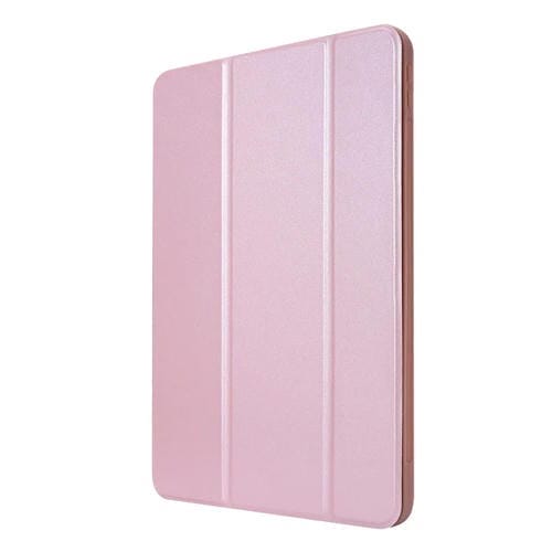 Funda para Tableta Cuero PC Pu con Soporte Tres Plegables (Oro Rosa)