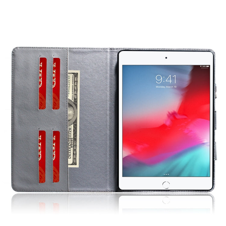 Funda de Cuero con Tapa Horizontal con Diseño de Perro para iPad Mini (2019) Mini 1/2/3/4 con Soporte Ranura para Tarjeta y Billetera