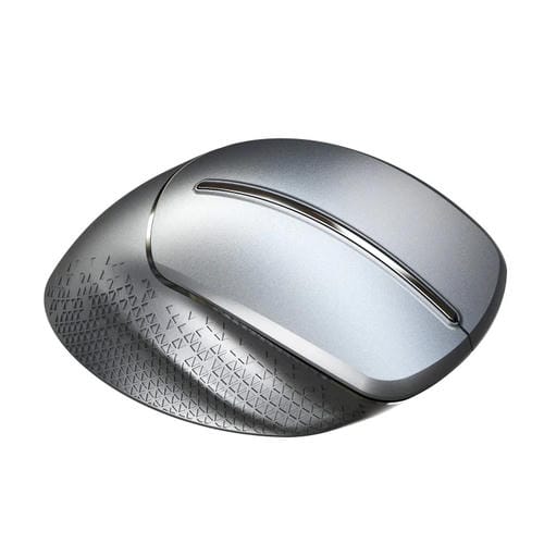 Ratón inalámbrico HXSJ T32 vertical ergonómico 2.4G (Plata)