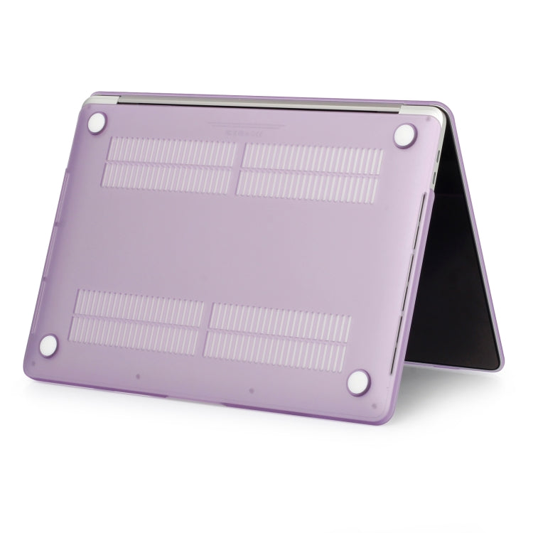 Estuche Protector para Computadora Portátil MacBook Pro 15.4 A1990 (2018) Estilo Esmerilado (Púrpura)
