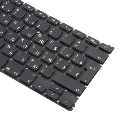 Apple MacBook Air 13 Pulgadas A1466 A1369 (2011-2015) Teclado Versión Ru con Retorno de Carro Grande