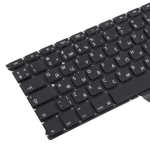 Apple MacBook Air 13 Pulgadas A1466 A1369 (2011-2015) Teclado Versión Ru con Retorno de Carro Grande