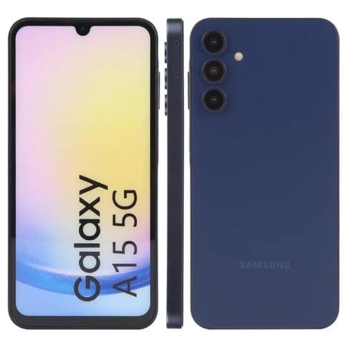 Modelo de Pantalla Ficticia para Samsung Galaxy A15 5G sin Función Pantalla a Color (Azul Oscuro)