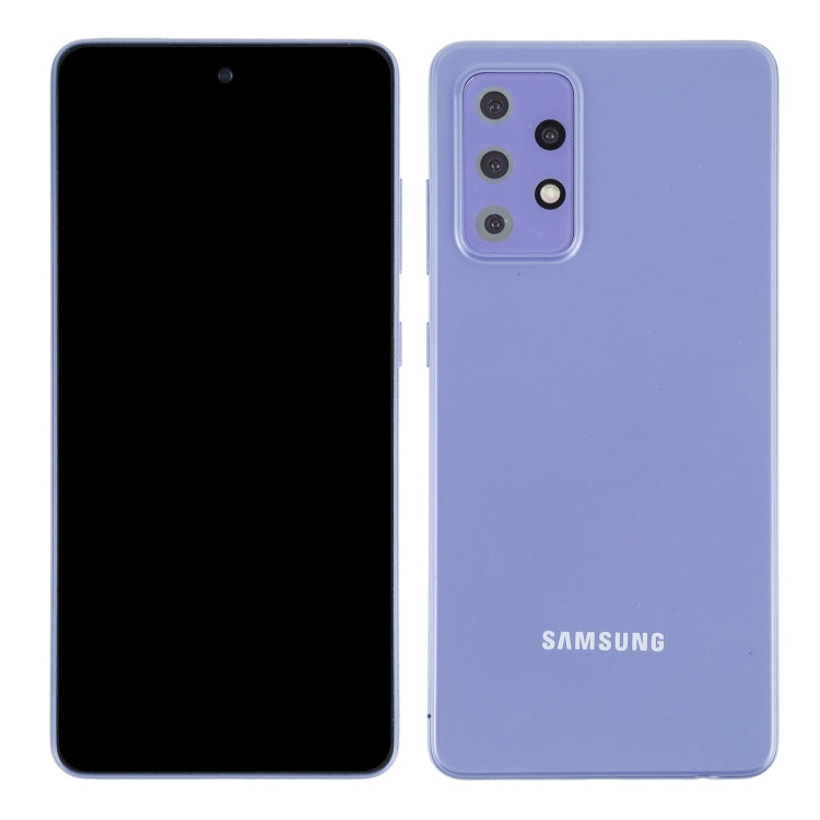Para Samsung Galaxy A52 5G Pantalla negra Modelo de pantalla ficticia falsa que no funciona (Púrpura)
