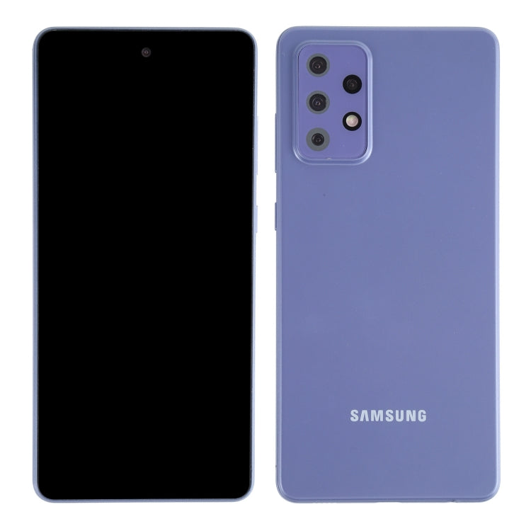 Para Samsung Galaxy A72 5G Pantalla negra Modelo de pantalla ficticia falsa que no funciona (Púrpura)