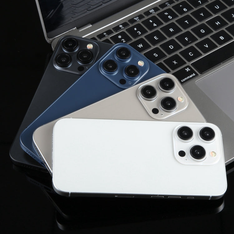Pantalla Ficticia para iPhone 15 Pro Max con Pantalla Negra (Azul)