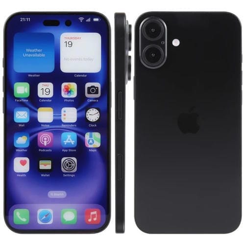 Modelo de Pantalla Falsa sin Función con Pantalla a Color para iPhone 16 Plus (Negro)