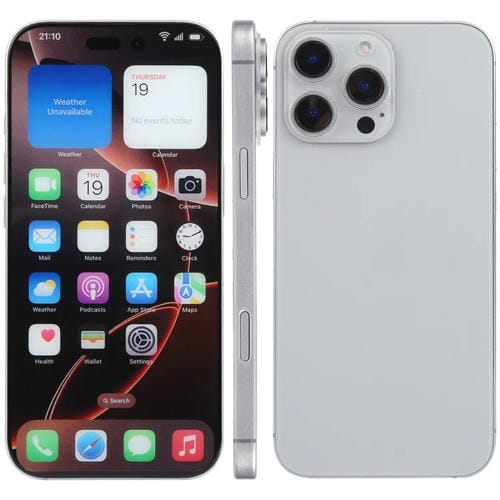 Modelo de Pantalla Falsa sin Función con Pantalla a Color para iPhone 16 Pro (Natural)