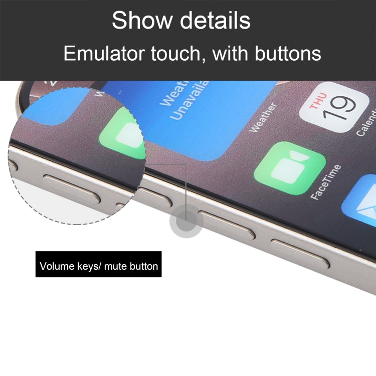 Modelo de Pantalla Falsa sin Función con Pantalla a Color para iPhone 16 Pro (Natural)