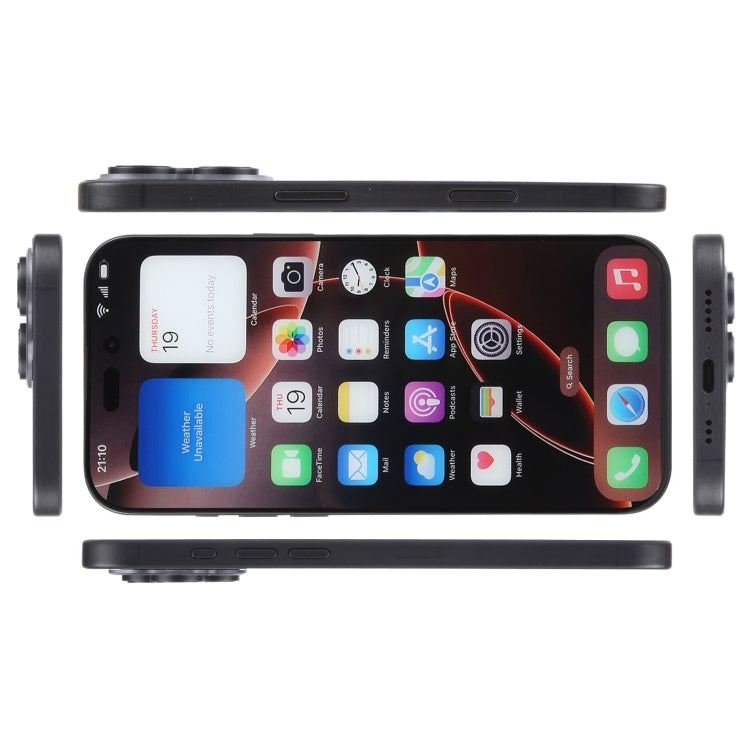 Modelo de Pantalla Falsa sin Función con Pantalla a Color para iPhone 16 Pro Max (Negro)