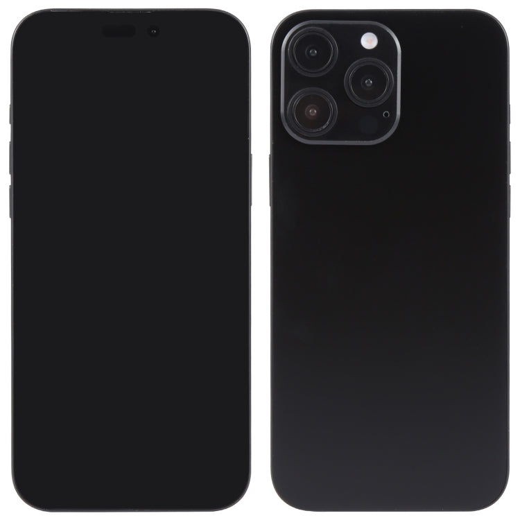 Modelo de Pantalla Falsa para iPhone 16 Pro con Pantalla Negra (Negra)