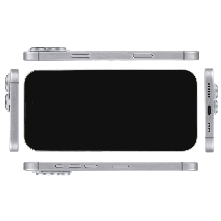 Modelo de Pantalla Falsa para iPhone 16 Pro Max con Pantalla Negra (Natural)