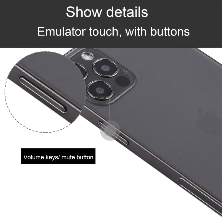 Para iPhone 12 Pro Pantalla negra Modelo de pantalla ficticia falsa que no funciona, versión ligera (negro)