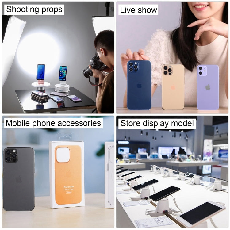 Para iPhone 12 Pro Pantalla negra Modelo de pantalla ficticia falsa que no funciona, versión ligera (blanco)