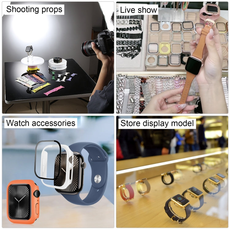 Pantalla Falsa para Apple Watch Series 10 46mm para Fotografiar Correa (Plateada)