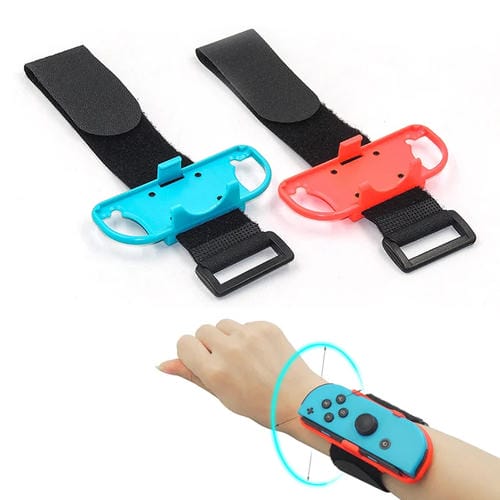 1 Par de Muñequera de Baile Elástica Ajustable para Nintendo Switch - MOVILSTORE