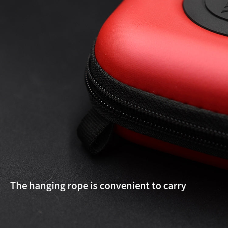 Cargador Cable de Datos Kz Estuche Portátil Recepción Pu Auriculares (Rojo)